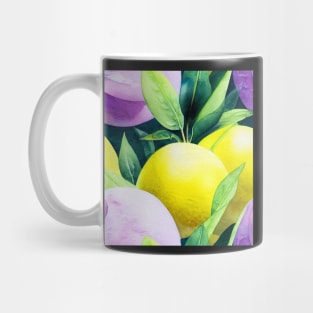 Watercolor citrus pattern design Mug